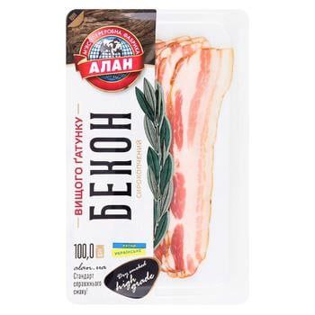 Бекон Алан с/к нарізаний 100г